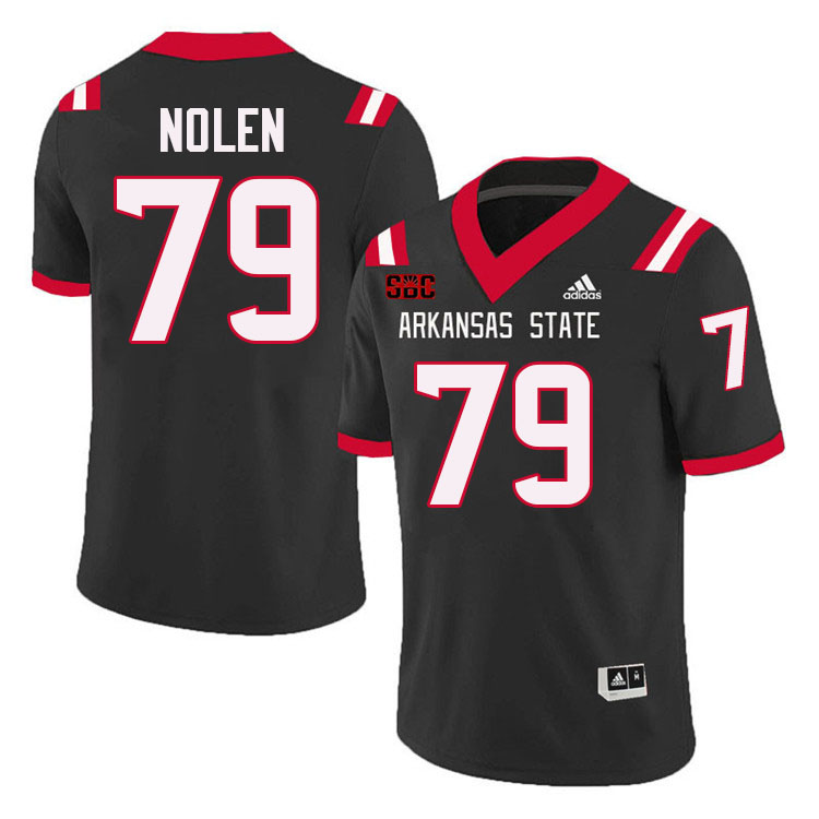 Warren Nolen Arkansas State Jersey,Arkansas State Red Wolves Football Uniforms,Jersey-Black